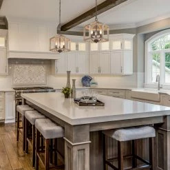 Hot Sale LNC Farmhouse Kitchen Island Lantern-3 Lights