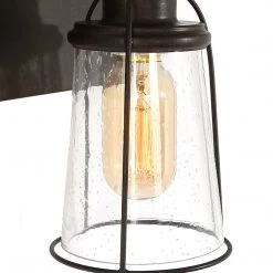 Uolfin LNC Rustic Vanity Light, 3 Light Bathroom Vanity Light