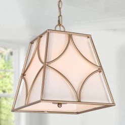 Uolfin LNC Gold Milk Glass Chandelier-Clearance