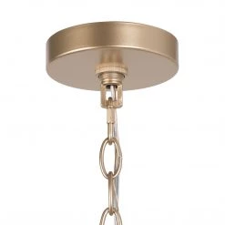 Uolfin LNC Gold Milk Glass Chandelier-Clearance