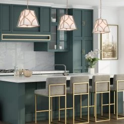 Uolfin LNC Gold Milk Glass Chandelier-Clearance