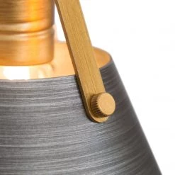 Modern LNC Silver Grey Fixture Vanity Light-3 Lights