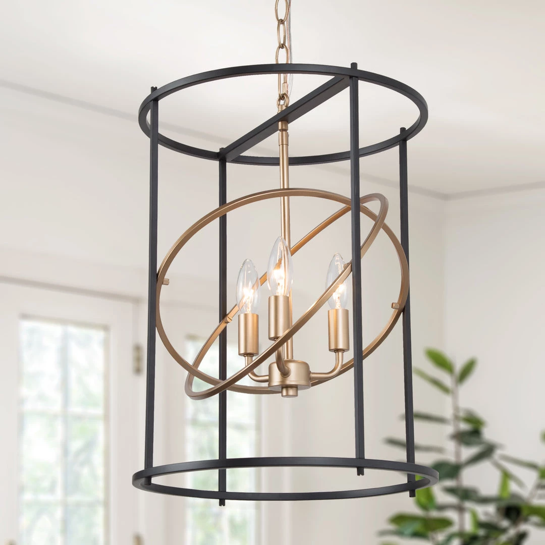 Hot Sale LNC Modern Lantern Chandelier-3 Lights 3 Hot Sale LNC Modern Lantern Chandelier-3 Lights