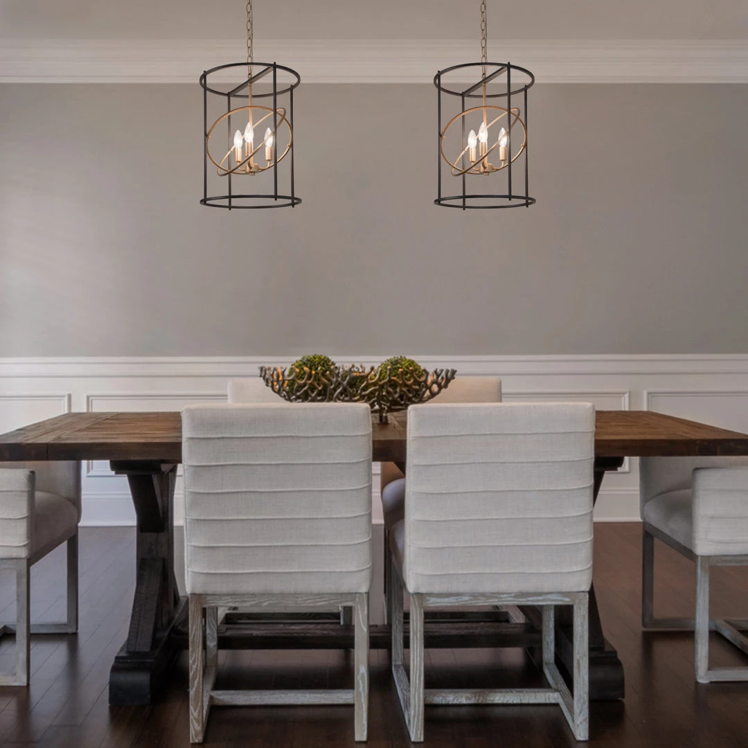 Hot Sale LNC Modern Lantern Chandelier-3 Lights 4 Hot Sale LNC Modern Lantern Chandelier-3 Lights