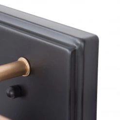 Modern LNC Matt Black Vanity Light-3 Lights