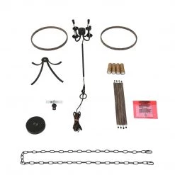 LNC Candle Cage Chandelier, Rustic Lantern Chandelier-Clearance Lighting