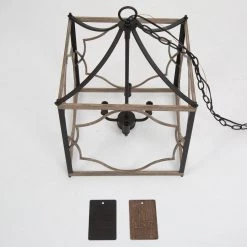 Hot Sale LNC Modern Farmhouse Lantern Chandelier-4 Lights