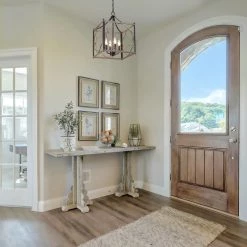 Hot Sale LNC Modern Farmhouse Lantern Chandelier-4 Lights