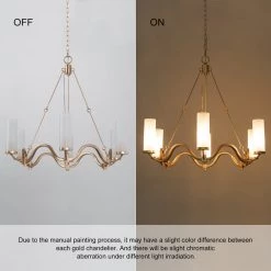 LNC Modern Candle Chandelier-6 Lights