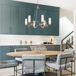 LNC Modern Candle Chandelier-6 Lights