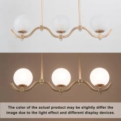 LNC Modern Globe Kitchen Island Chandelier-Clearance Lighting