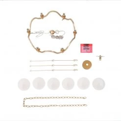 LNC Modern Chandelier With Cream Globe Glass Shades-6 Lights Hot Sale