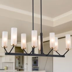 LNC Candle Kitchen Island Chandelier Open Box Lighting