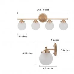 LNC Modern Bathroom Light-4-light