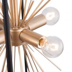 Modern Lighting LNC Gold Mini Starburst Chandelier-4 Lights