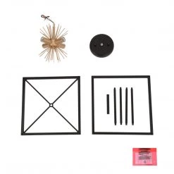 Modern Lighting LNC Gold Starburst Semi-flush Ceiling Light