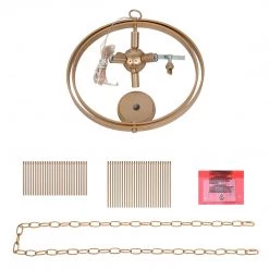 Modern LNC Globe Gold Starburst Chandelier-6 Lights