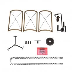 LNC Rustic Wooden Cage Lantern-3 Lights Hot Sale