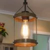 Hot Sale LNC Rustic Lantern, Mini Pendant, Light Grey