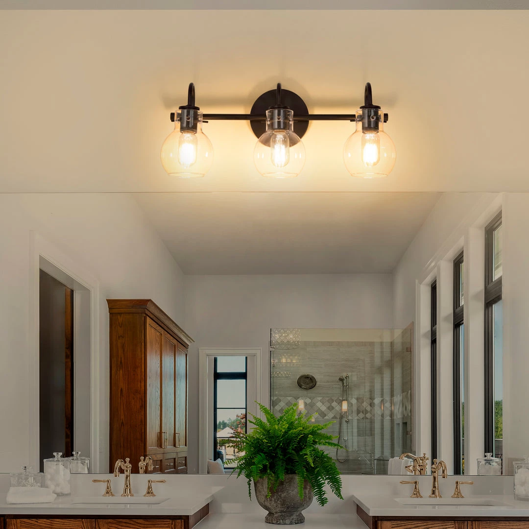 LNC Modern Black Bathroom Light-3 Lights Hot Sale 6 LNC Modern Black Bathroom Light-3 Lights Hot Sale