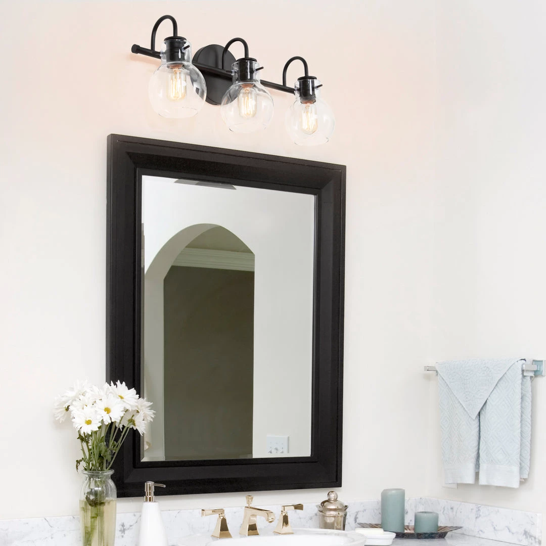 LNC Modern Black Bathroom Light-3 Lights Hot Sale 4 LNC Modern Black Bathroom Light-3 Lights Hot Sale