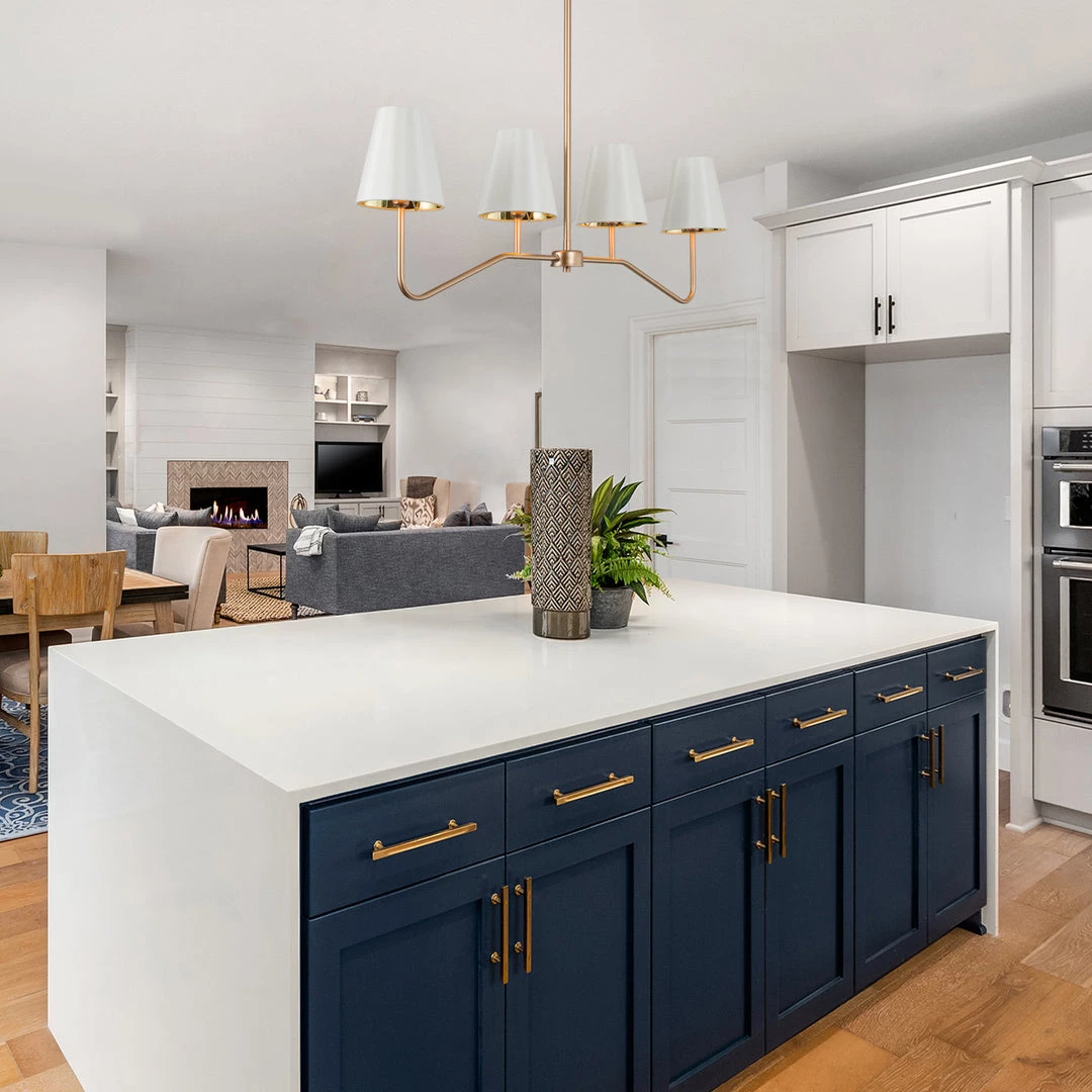 LNC Wide Kitchen Island Chandelier-4 Lights-Clearance 4 LNC Wide Kitchen Island Chandelier-4 Lights-Clearance