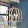 Hot Sale LNC Farmhouse Cage Chandeliers-3 Lights