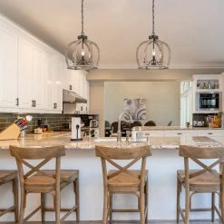 Lighting LNC Farmhouse Cage Chandeliers-Open Box