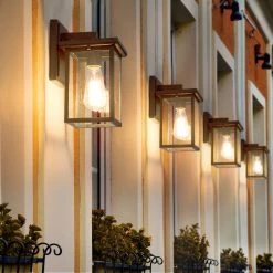 LNC Outdoor Wall Sconce, Black Lighting