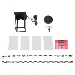 Lighting LNC Outdoor Pendant Lantern, Black