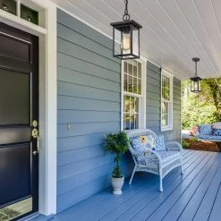 Lighting LNC Outdoor Pendant Lantern, Black