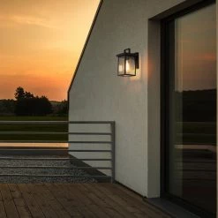 LNC Outdoor Black Wall Sconce