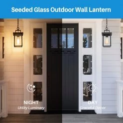 Lighting LNC Outdoor Pendant Lantern, Black