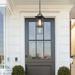 Lighting LNC Outdoor Pendant Lantern, Black