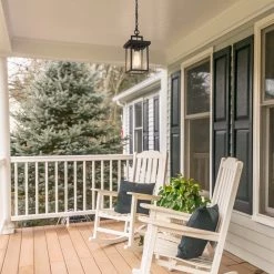 Lighting LNC Outdoor Pendant Lantern, Black