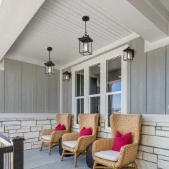 Lighting LNC Outdoor Pendant Lantern, Black