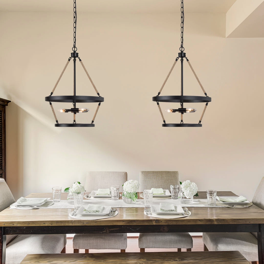 LNC Mini Chandelier, Rope Chandelier, Modern Industrial Chandelier-Clearance 5 LNC Mini Chandelier, Rope Chandelier, Modern Industrial Chandelier-Clearance