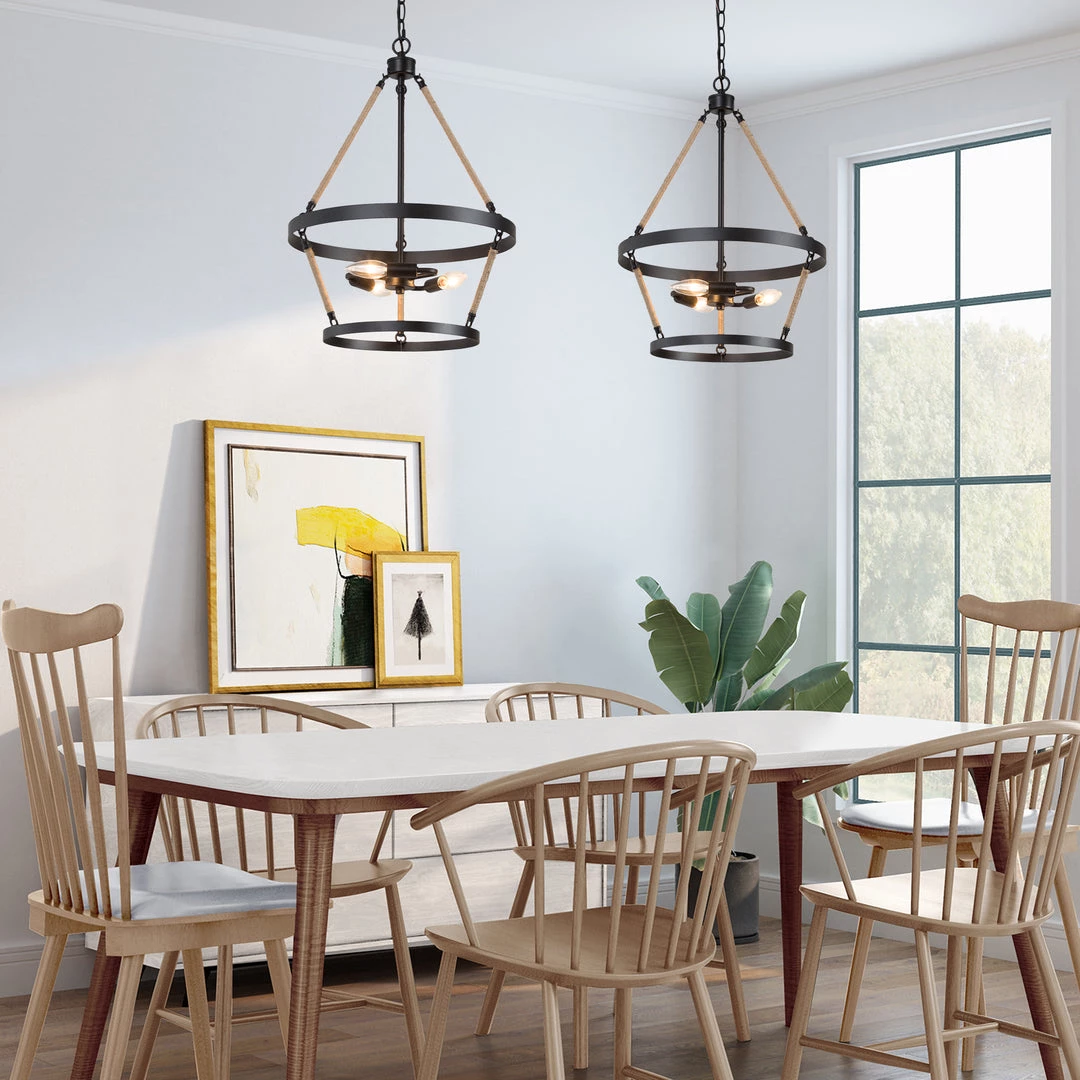 LNC Mini Chandelier, Rope Chandelier, Modern Industrial Chandelier-Clearance 6 LNC Mini Chandelier, Rope Chandelier, Modern Industrial Chandelier-Clearance