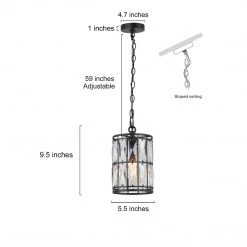 Lighting LNC Modern Glass Pendant