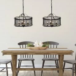LNC Modern Industrial Chandelier-4 Lights Hot Sale
