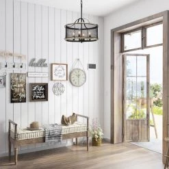 LNC Modern Industrial Chandelier-4 Lights Hot Sale