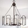 Uolfin LNC Brown Rustic Chandelier-6 Lights