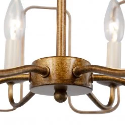 Lighting LNC Modern Rustic Brass Chandelier-6 Lights