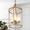 LNC Modern Lantern Chandelier-4 Lights