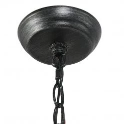 Hot Sale LNC Gray Farmhouse Lantern Chandeliers-3 Lights