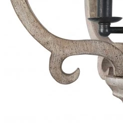 Hot Sale LNC Gray Farmhouse Lantern Chandeliers-3 Lights