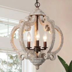 LNC Farmhouse Lantern, Kitchen Island Lantern Chandeliers-Open Box