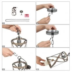 Uolfin LNC Cylindrical Metal Cage Pendant Light - 1 Light Hot Sale 15 Uolfin LNC Cylindrical Metal Cage Pendant Light - 1 Light Hot Sale