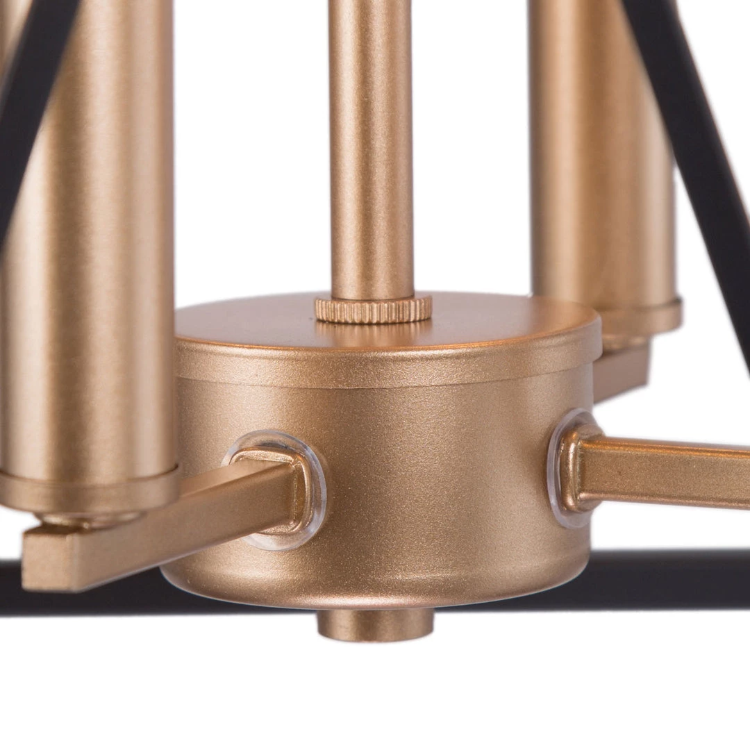 Modern Hot Sale LNC Industrial Cylindrical Black Cage Chandelier - 4 Lights 5 Modern Hot Sale LNC Industrial Cylindrical Black Cage Chandelier - 4 Lights