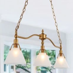 Hot Sale LNC Modern Kitchen Island Chandelier- 3 Lights